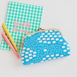 ■がま口通帳ケース / もこもこひつじ■ mina (hj)の画像
