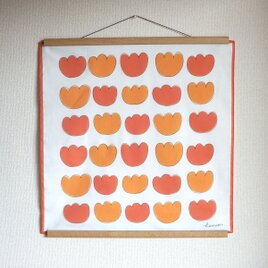 「 tulip（ red & orange ）」バンダナの画像