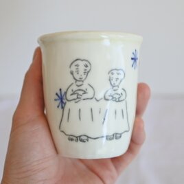 フリーカップ（雪ん子こども）の画像