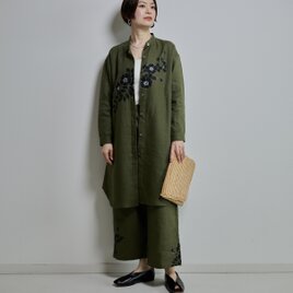 リネンチュニックシャツ　野ばらの画像