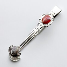 アンティークシュガートング【Ruby Red】 七宝焼のシュガートング 純銀胎有線七宝の画像