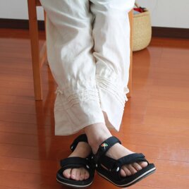 ダブルガーゼ　ペチパンツ　夏　生成り