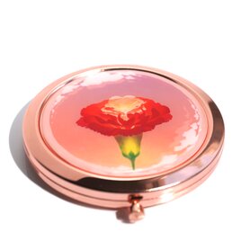 【母の日ギフト2025】色あせないカーネーション｜コンパクトミラー「ずっと」の画像