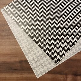 千鳥格子柄の薄いデザインペーパー（黒）の画像