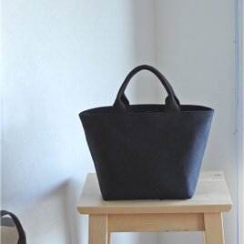 キャンバスミニトート　ブラックの画像