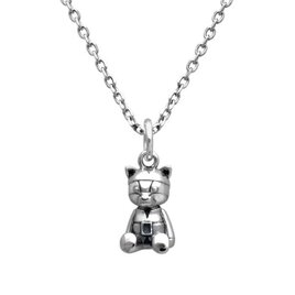 くまのぬいぐるみ ネックレス/シルバー925 つけっぱなし/シルバーアクセサリー/ひるね姫/HRN08の画像