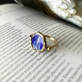 [フランス奇跡のメダイ] ring - octagon blueの画像