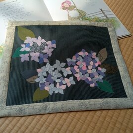 ヴィンテージ着物から紫陽花布絵の画像