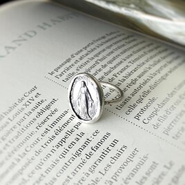 [フランス奇跡のメダイ] Bezel ring - silver*SVの画像