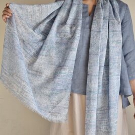 コットンオーガンジー「sparkle-blue」