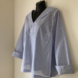 大人のセーラーカラー（ブラウス）−２の画像