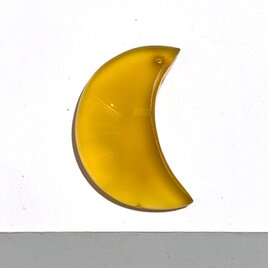 月形イエローカルセドニー[75] 31x15mm 26Cts　天然石ルース／カボションの画像