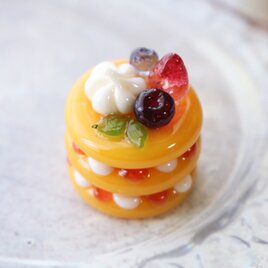 ガラスのミニチュア　ガラスのミニチュアパンケーキ ★ガラスのミニチュア洋菓子店の画像