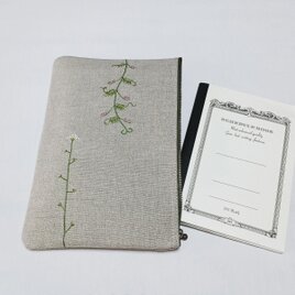 草花の刺繍ポーチ〜春の画像