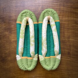 【LL】ぽってり鼻緒の布ぞうり　LL004