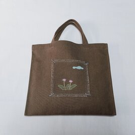 ちょこっと手提げ〜レンゲ草の画像