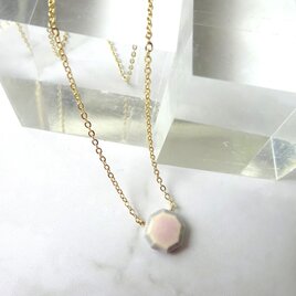 八角jewel cut necklace　（オーキッドカラー＋グレイ）のコピーの画像