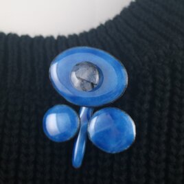 大人可愛い青小花の画像