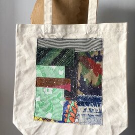 totebag /ヴィンテージファブリックのパッチワーク　トートバッグ■tf-376fの画像