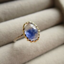 Ｋ18YG・WG Dumortierite in quartz Ring　2の画像