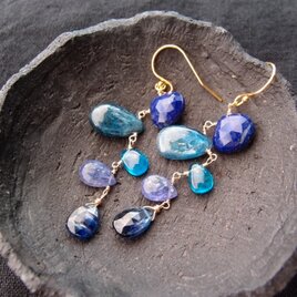 【K14gf】Mobile Earrings／モビールピアス（Blue）の画像