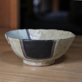 陶器 【塗り分け どんぶり】d12の画像