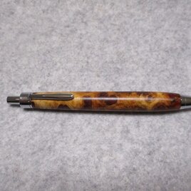 本花梨瘤　紅白ツートン　キヌカオイル仕上げ　木軸ボールペン(シャープペンシル)の画像