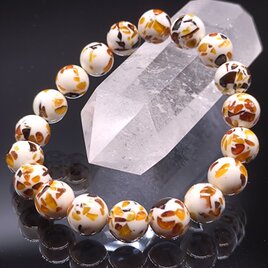 ピースアンバー(琥珀)・10mm・ブレスレットの画像