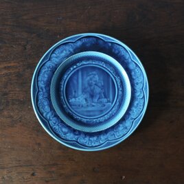 Rubelles リュベル エモー オンブラン 貴婦人 平皿 φ21.7cm フランス アンティークの画像