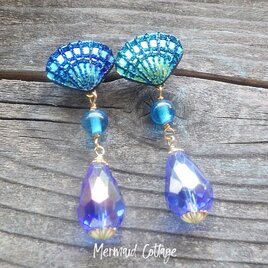 Deep Sea Mermaid Drop Earrings 　深海の人魚のピアスの画像