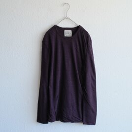 リネンニット mens/L 長袖プルオーバー（ミュール）の画像