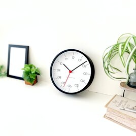 KATOMOKU plywood clock 24 Ssize ブラック km-151BKS 掛け時計 木製 小さいの画像
