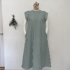 コットンリネンのバタフライワンピース　　の画像
