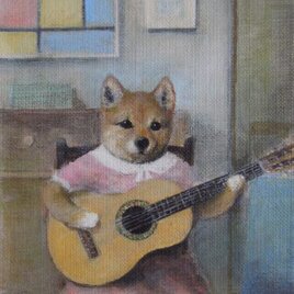 芝犬とギター(Bo様ご案内中）の画像