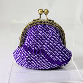 着物から作ったがま口の画像