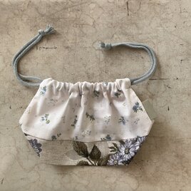 フラワープリントのお弁当袋。（kc-bb-065)の画像