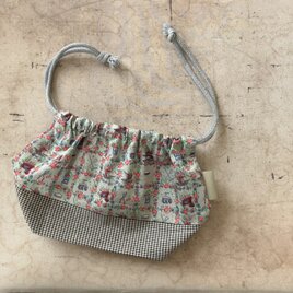 北欧とチェック柄のお弁当袋。（kc-bb-066)の画像