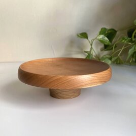 木のうつわ　（チェリー×オーク高台）　Φ14.2cmの画像