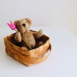 白樺ヴィンテージかご No.5827の画像