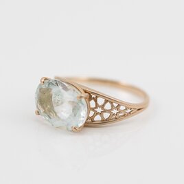 K10 Rosette Ring / Aurora Aquamarineの画像