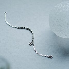 ミックス チェーン ブレスレット シルバー925の画像