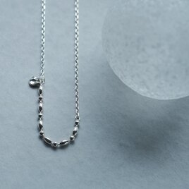 ミックス チェーン ネックレス シルバー925の画像
