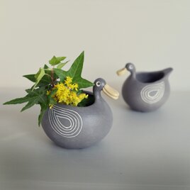 渡り鳥　/（小）植木鉢の画像