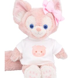 単品コーデ用 リーナベル 服 着せ替え コスチューム Tシャツ＆リボン 子ブタちゃん柄 Sサイズ用 送料無料の画像