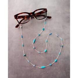 Silver × Stone Necklace／2way Necklace グラスコード ネックレス兼用（眼鏡ホルダー）の画像