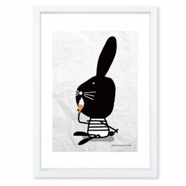 おいしっ！　ウサギ　送料無料 　イラスト　A4〜A0　ポスター　アートポスター　アートsei検索新着順　3514の画像