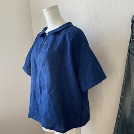 リネン丸襟プルオーバーの画像