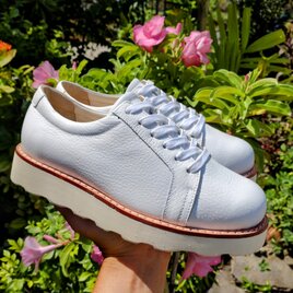 本革スニーカー　ハンドメイド　無料サイズ調整　◇22.5-29cm◇の画像