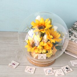 誕生月の天然石  フラワーバルーン  -ひまわり-の画像