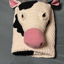 かぎ針編み動物ホルスタインラグマット(両面)【インテリア】デコレーション【座布団】【敷物】の画像